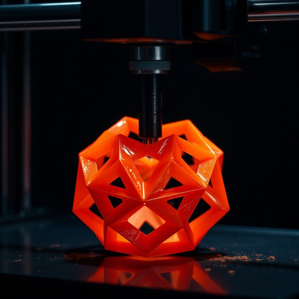 Impressora 3D industrial em operação representando a manufatura digital